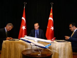 Cumhurbaşkanı Erdoğan, Thy-boeing İmza Törenine Katıldı