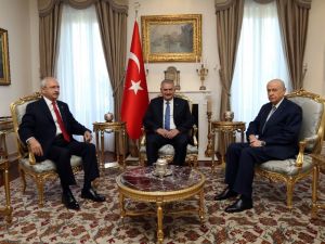 Yıldırım, Kılıçdaroğlu Ve Bahçeli Bir Araya Geldi