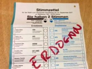 Seçim Pusulasına "Erdoğan" Yazarak Tepki Gösterdi