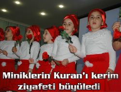 Rize'de Miniklerden Kuran Ziyafeti