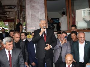 Başbakan Yıldırım’dan Belediye Başkanına Taziye Ziyareti