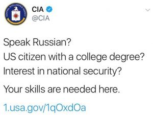 Cıa, Rusça Konuşan Elaman Arıyor
