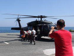 Tansiyon Hastasının İmdadına Askeri Helikopter Yetişti