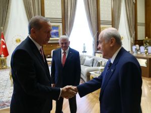 Erdoğan-bahçeli Görüşmesi Başladı