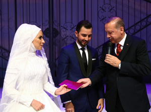 Erdoğan ve Yıldırım, Soylu'nun Oğlu ile Minder'in Kızının Düğününe Katıldı