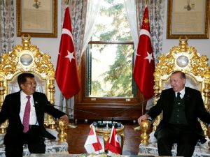 Endonezya Cumhurbaşkanı Yardımcısı Kalla’yı Kabul Etti