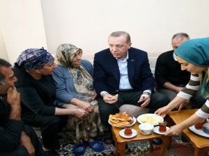 Cumhurbaşkanı Erdoğan’dan Çay Ziyareti