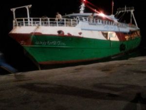 Mısır Gemisine El Konuldu