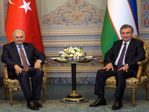 Başbakan Yıldırım Özbekistan Cumhurbaşkanı İle Görüştü