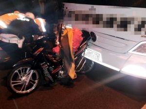 Yolcu Otobüsü Motosiklete Çarptı: 1 Ölü