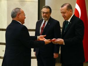 Erdoğan Tunus Büyükelçisini Kabul Etti