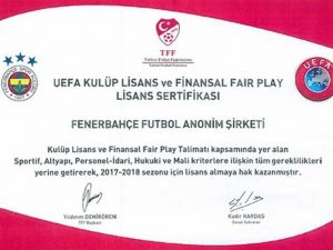 Fenerbahçe Uefa Lisansını Aldı