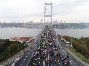 39. İstanbul Maratonu Havadan Görüntülendi