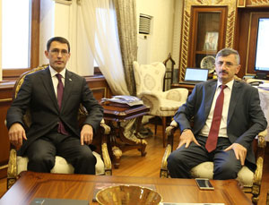 Türkmen Büyükelçi Amanlyev'den Vali Bektaş'a Ziyaret