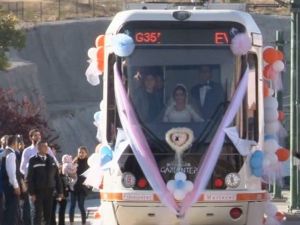Tramvay Gelin Arabası Oldu