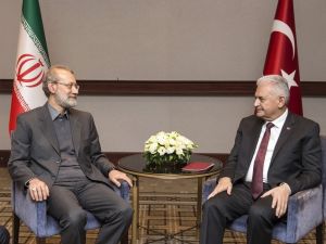Yıldırım İran Meclis Başkanı İle Bir Araya Geldi