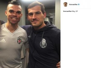 Casillas’tan Pepe Paylaşımı