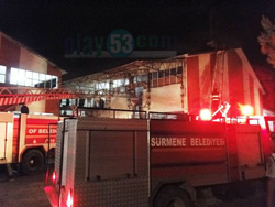 Çaykur Çay Fabrikasında Yangın