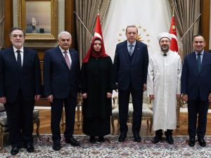 Erdoğan, Diyanet İşleri Başkanı Erbaş’ı Kabul Etti