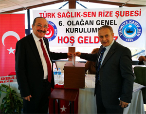 Türk Sağlık Sen Rize Şubesinde Terzi Görevi Türüt'e Devretti