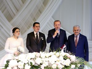 Erdoğan Ve Yıldırım Nikah Törenine Katıldı