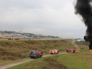 Trabzon Havalimanı’nda Yangın Tatbikatı