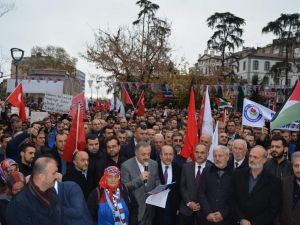Trabzon’da Stk’lardan ’Kudüs’ Protestosu