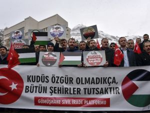 Gümüşhane’de Stk’lar Abd’nin Kudüs Kararını Protesto Etti