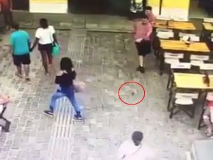 Uçan Fare Kadının Üstüne Düştü