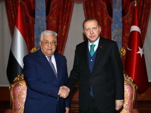 Cumhurbaşkanı Erdoğan, Mahmud Abbas’la Görüştü