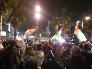 Tel Aviv’de Abd Büyükelçiliği Önünde Protesto
