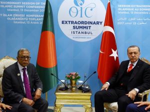Erdoğan, Bangladeş Cumhurbaşkanı Hamid İle Görüştü