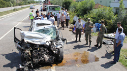 Samsun'da feci kaza 5 ölü, 2 yaralı - VİDEO İZLE