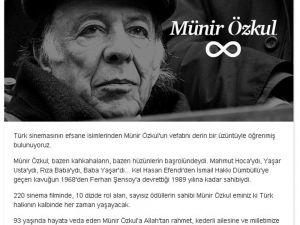 3 Büyüklerden Münir Özkul İçin Başsağlığı Mesajları