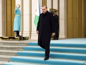 Erdoğan Hırvat Mevkidaşını Törenle Karşıladı