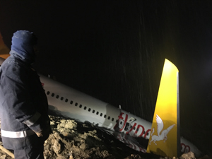Pegasus Havayolları Trabzon'da pistten çıkan uçakları ile ilgili açıklama yaptı