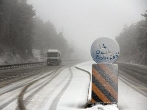 Bolu Dağı’nda Kar Yağışı Başladı