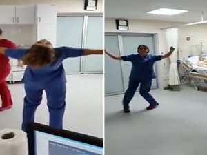 Yoğun Bakımda Skandal: Göbek Atıp Oynadılar!