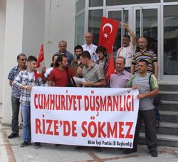 İşçi Partisi'nden Rize'de "TC" Protestosu