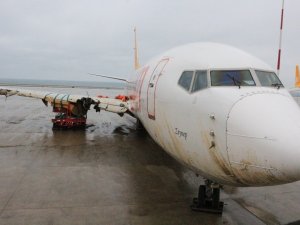 Trabzon’da Pistten Çıkan Uçak Hurdaya Ayrılacak