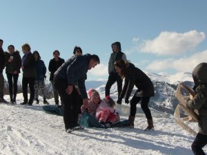 Beyaz Renk Kar Festivali’nde Karın Zevkini Çıkardılar