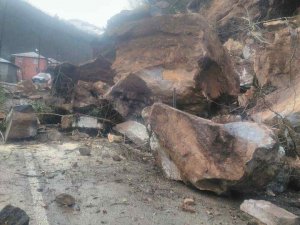 Giresun’un Bulancak İlçesinde Heyelan