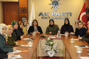 AK Parti Rize İl Kadın Kolları Mülakatı Yapıldı