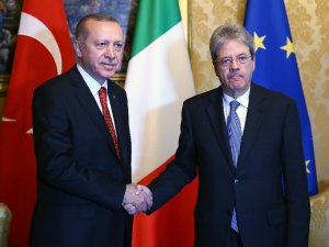 Cumhurbaşkanı Erdoğan, İtalya Başbakanını Kabul Etti