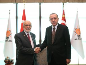 Erdoğan, Saadet Partisi Genel Başkanını Kabul Etti