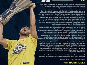 Melih Mahmutoğlu’ndan Ergin Ataman’a Cevap