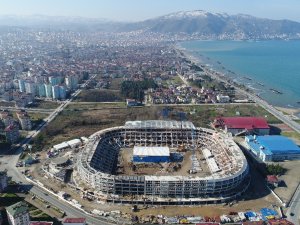 Yapımı Devam Eden Ordu Stadyumu Böyle Görüntülendi
