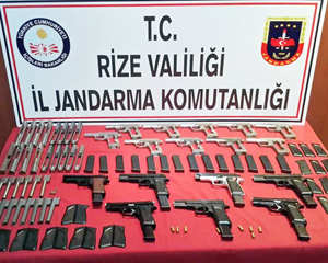 Rize’de Silah Atölyesine Operasyon