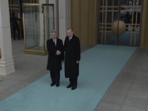Cumhurbaşkanı Erdoğan, Makedonyalı Mevkidaşını Resmi Törenle Karşıladı