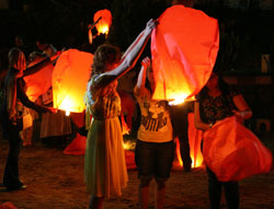Rize'de Dilek Feneri Festivalinde Renkli Görüntüler